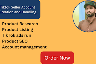 create a tik tok shop, tik tok manager, and account handling
