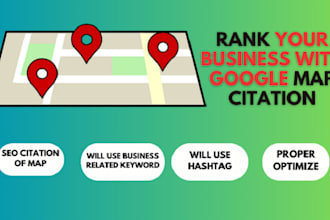 generate 20,000 google map citation for rank your business