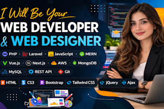 build custom web application, create custom website as full stack web developer