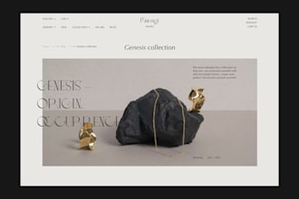 design a modern, premium, minimalistic website