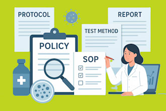 write sops protocols reports procedures work instructions