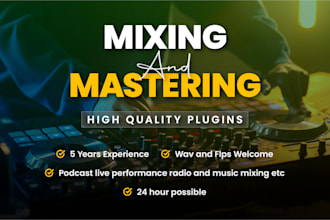 professionally mix and master your song