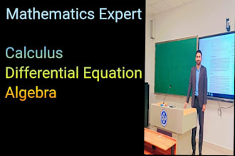 tutor you in calculus,differential equation, algebra