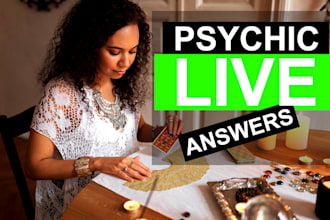 do a live online psychic, intuitive, tarot reading in 12h