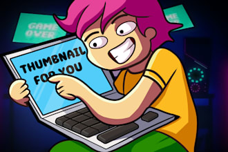 draw cartoon thumbnail for you