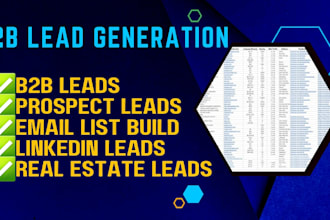 do b2b lead generation, prospect lead, email list building