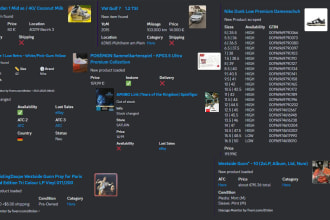 develop a product monitor bot for any website vinted ebay