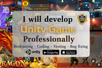 develop unity 2d game , unity 3d game for android and IOS