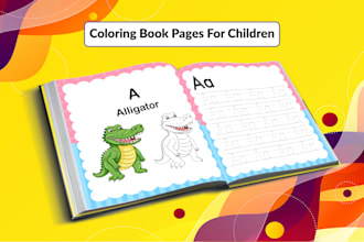 draw coloring book pages for children