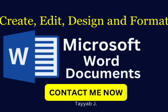 design, format, upscale and revise PDF and microsoft word document