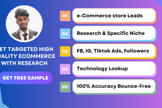 provide high quality shopify ecommerce brand leads
