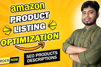 write top amazon listing SEO product descriptions with pro keyword research
