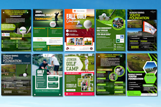 design professional golf tournament flyer or any other sports within 3 hours