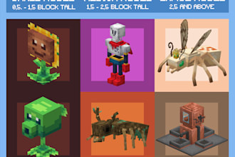 do a minecraft 3d model in blockbench