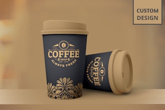 do unique paper coffee cup, paper cup, ice cream cups design