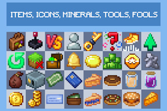 do a minecraft texture of items