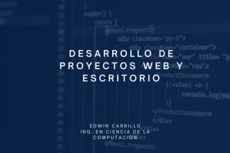 desarrollador de software desktop y web