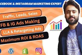 setup and manage shopify facebook ads and instagram ads