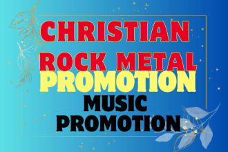 do viral christian rock metal music promotion to 900 major playlist curators