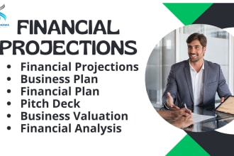 create financial projections or financial plan or model