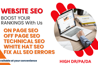 do website onpage SEO and technical optimization service of wordpress