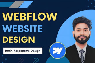 design responsive webflow or figma to webflow landing page and webflow bugs