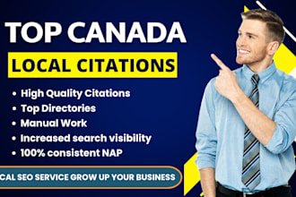do 300 canada local citations and directory submission