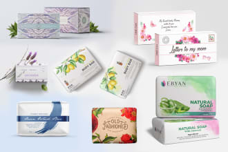 create luxury soap label and packaging design