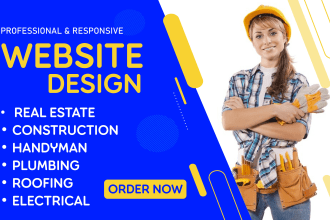 create plumbing, handyman, construction, electric, business website