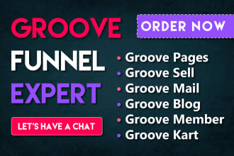 build a website for your business with groove funnels, groove pages, groove kart