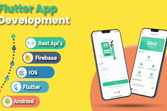 do android and IOS app development using flutter