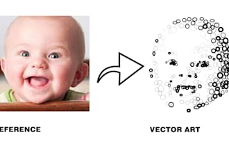 draw black and white portrait of your child in my art style