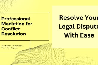 help you resolve your dispute fast through mediation