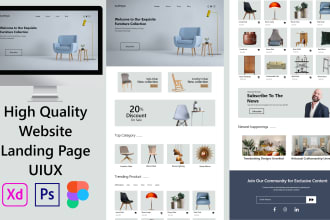 do website design in figma landing page uiux
