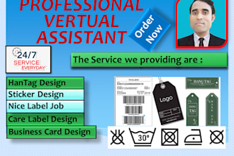 be your professional virtual designer for hangtag, sticker,nice label,care label