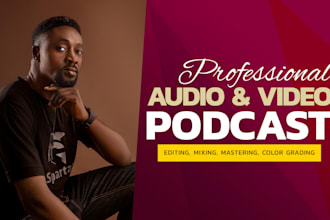 professionally edit your audio or video podcast