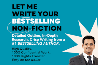 write any non fiction, christian or self help ebook for you