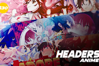 do anime headers for twitter