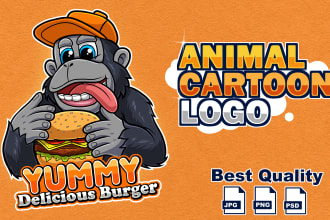 design mascot cartoon logo design and mascot character illustration