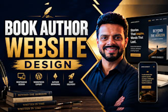create a responsive book author website in wordpress