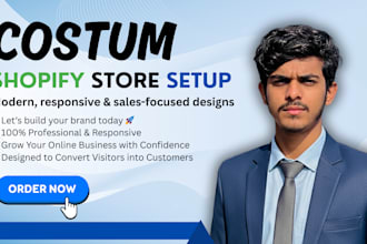 setup shopify store and store designing