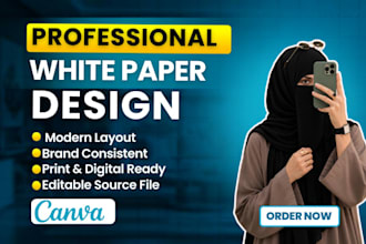 do professional white paper design for your business