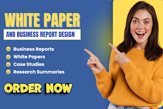 do professional white paper design for your business