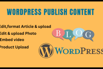 upload content and blog posts as wordpress virtual assistant