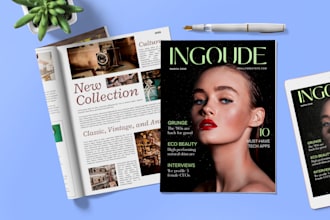 design and layout professional magazine and print newsletter