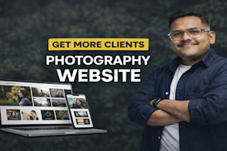 create a professional photography website for photographers and videographers