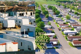 build mobile home park list