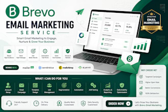 setup your brevo email marketing and design any templates
