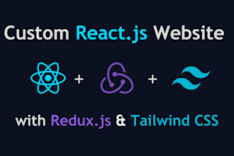 develop website with react, next, redux, and tailwind CSS