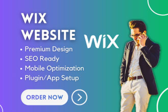 design a professional wix website for your brand or business